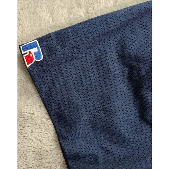 Russell Athletics Mens Vintage Detroit Jersey Size XL Tigers #7 MLB Blue Mesh - Picture 10 of 11